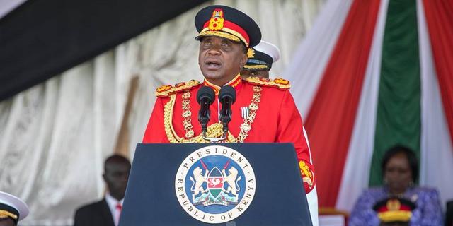 Kenya Defence Forces Bid Goodbye to President Kenyatta