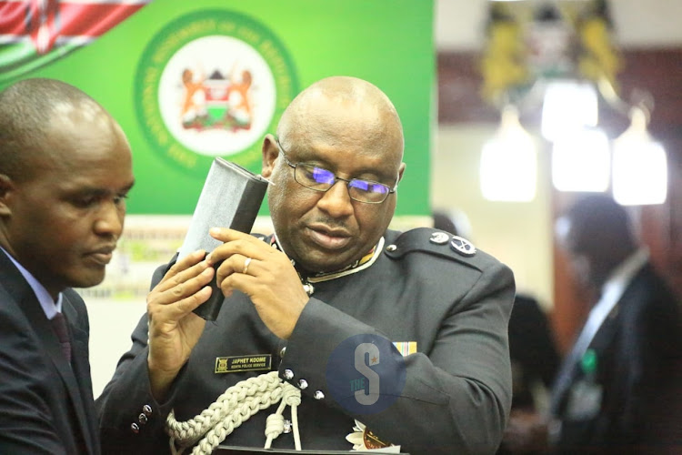 Koome takes oath of office as the new Inspector General Police